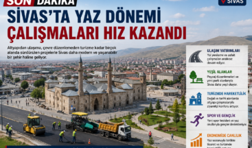 Sivas’ta Yaz Dönemi Hareketliliği: Altyapı, Ulaşım ve Sosyal Yaşamda Çalışmalar Hız Kazandı
