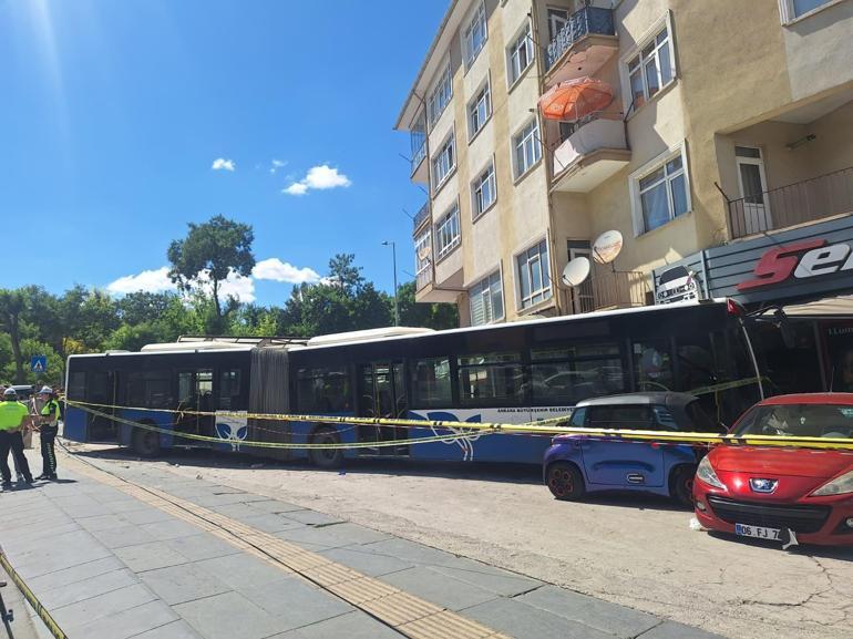 EGO otobüsü kazası güvenlik kamerası