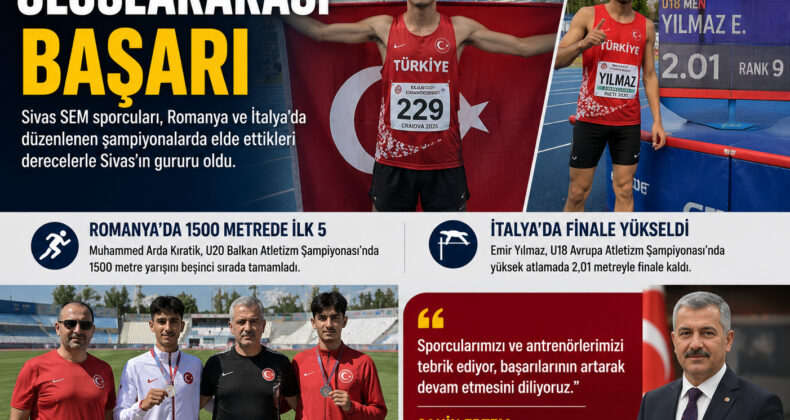 Sivaslı Atletlerden Avrupa ve Balkanlarda Gururlandıran Başarı! Uluslararası Arenada Dikkat Çektiler