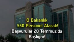 Gençlik ve Spor Bakanlığı 550 Sözleşmeli Personel Alacak! Başvurular 20 Temmuz’da Başlıyor