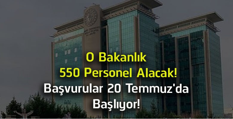 Gençlik ve Spor Bakanlığı 550 Sözleşmeli Personel Alacak! Başvurular 20 Temmuz’da Başlıyor