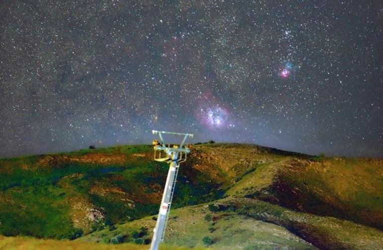 Bitlis'te Deniz Kulağı Bulutsusu ve Üç Boğumlu Bulutsu aynı karede görüntülendi