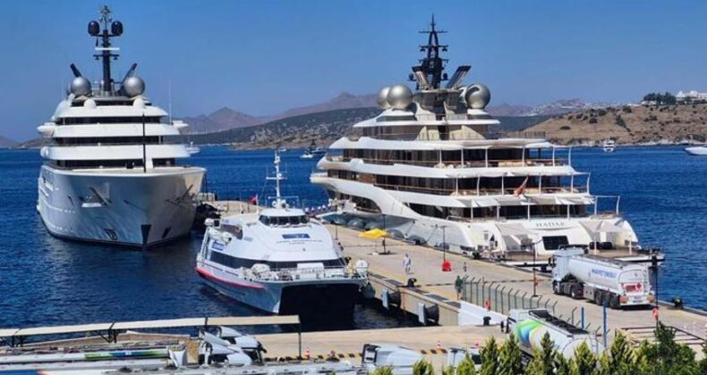 Bodrum’a Milyar Dolarlık Ziyaret! 2 Süper Yata 615 Ton Yakıt İkmali Yapıldı