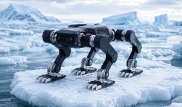 Buz, kar ve suyun iç içe geçtiği bölgede yeni bir rekor: Robot köpek bir ilki başardı