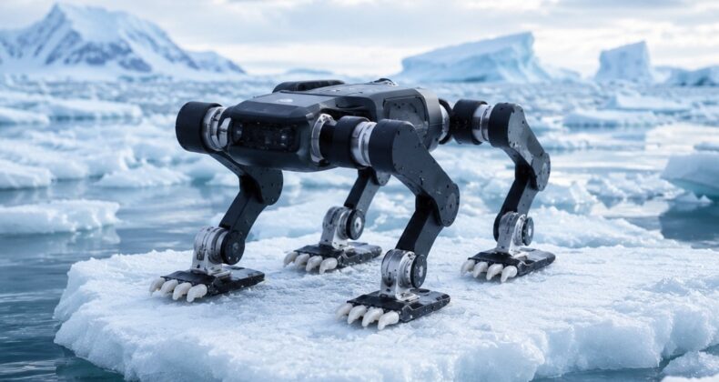 Buz, kar ve suyun iç içe geçtiği bölgede yeni bir rekor: Robot köpek bir ilki başardı
