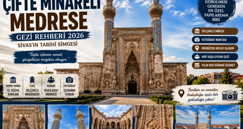 Çifte Minareli Medrese Gezi Rehberi | Sivas’ın Tarihi Simgesi