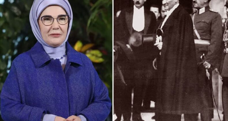 Emine Erdoğan, Mustafa Kemal Atatürk’ü andı; herkes kullandığı kelimenin anlamını aratıyor