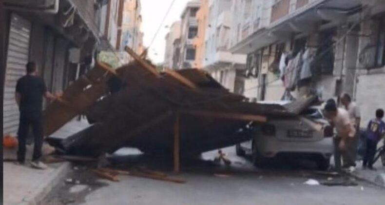İstanbul’da Fırtına Çatıyı Uçurdu! Çocuklar Son Anda Kurtuldu