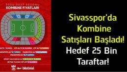 Sivasspor’da 2026-2027 Sezonu Kombine Satışları Başladı! Hedef 25 Bin Taraftar