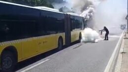 İstanbul’da İETT Otobüsünde Yangın Paniği! Şoförün Dikkati Olası Facianın Önüne Geçti