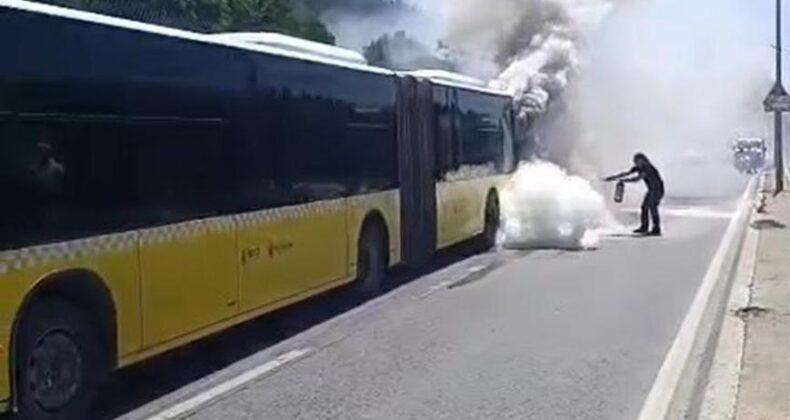 İstanbul’da İETT Otobüsünde Yangın Paniği! Şoförün Dikkati Olası Facianın Önüne Geçti