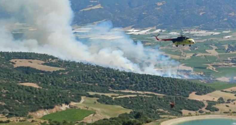 Manisa’da Orman Yangını Kontrol Altına Alındı! Havadan ve Karadan Yoğun Müdahale
