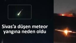Sivas’ta Gizemli Olay! Gökyüzünden Düşen Cisim Yangına Neden Oldu