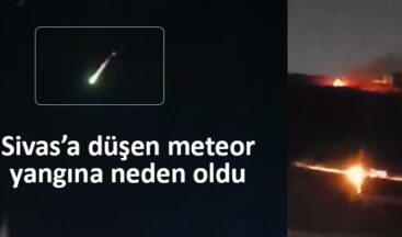 Sivas’ta Gizemli Olay! Gökyüzünden Düşen Cisim Yangına Neden Oldu