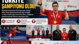 Sivaslı Garip Olcaş Türkiye Şampiyonu Oldu! Masa Tenisinde Büyük Gurur