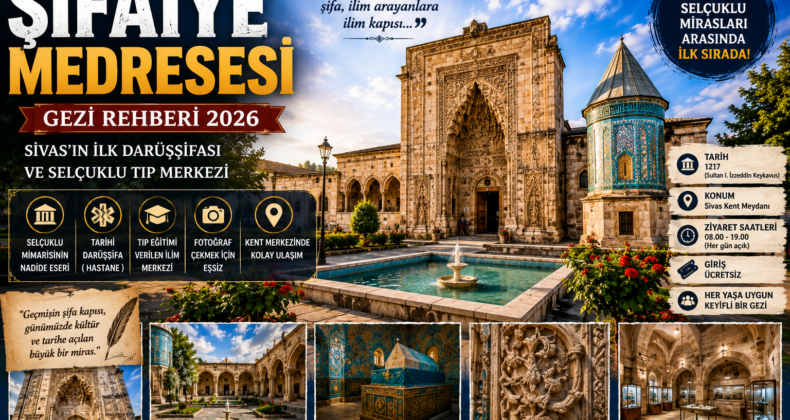 Şifaiye Medresesi Gezi Rehberi | Sivas’ın İlk Darüşşifası ve Selçuklu Tıp Merkezi