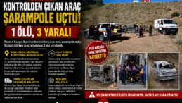 Sivas’ta Kontrolden Çıkan Otomobil Şarampole Uçtu! 1 Ölü, 3 Yaralı