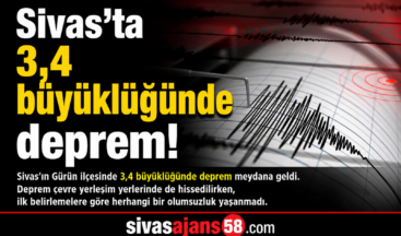 Sıvas’ta 3,4 Büyüklüğünde Deprem! Gurün’de Korkutan Sarsıntı