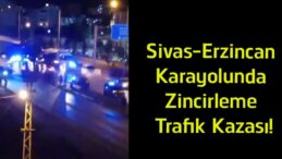 Sivas-Erzincan Karayolunda Zincirleme Trafik Kazası! Üç Araç Birbirine Girdi