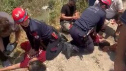 Otomobil Sulama Kanalına Uçtu! Kalpleri Duran 2 Kadın Hayata Döndürüldü