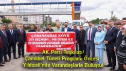 AK Parti Teşkilatı, Çamlıbel Tüneli Programı Öncesi Yıldızeli’nde Vatandaşlarla Bir Araya Geldi