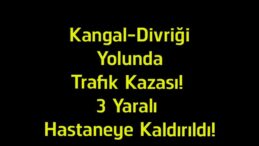Kangal-Divriği Karayolunda Kaza! Yaralılar Hastaneye Sevk Edildi