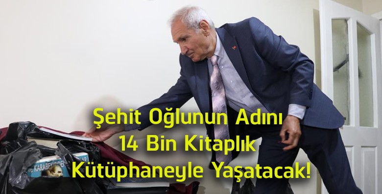 Şehit Polis Adnan Saka’nın Adı 14 Bin Kitaplık Kütüphanede Yaşayacak! Babasından Duygulandıran Vefa