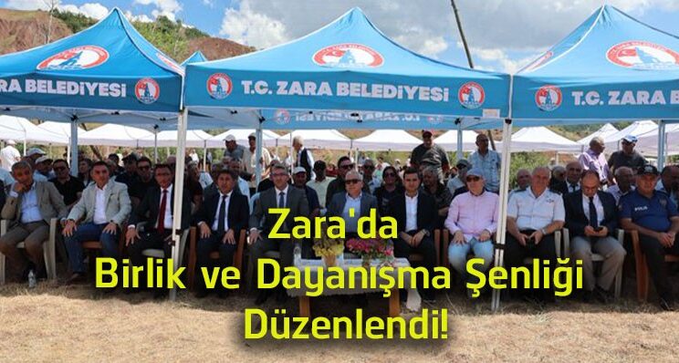 Zara’da Birlik ve Dayanışma Şenliği Yoğun Katılımla Gerçekleştirildi